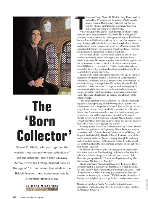 THE BORN COLLECTOR – ART NEWS  01 June 2006